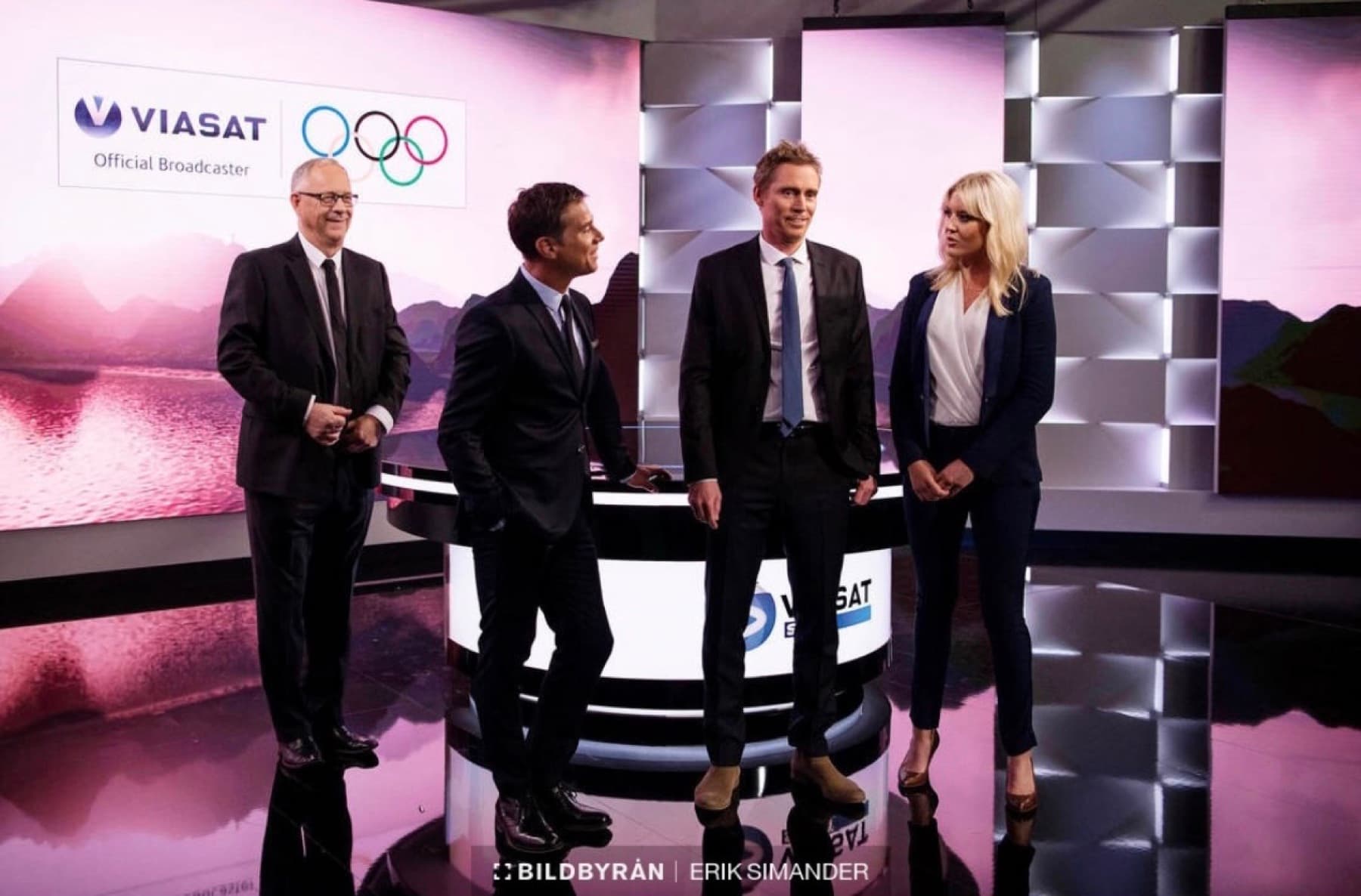 Klara Svensson i Viasats OS-studio.